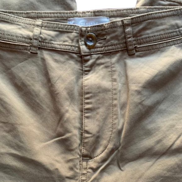 Everlane The Lightweight Wide Leg Crop Chino Pant Tan Size 4 - Picture 5 of 7